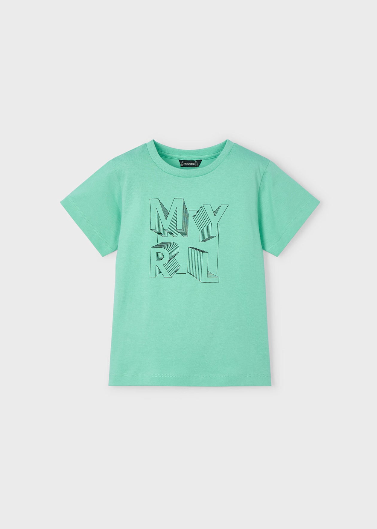 Camiseta básica letras niño