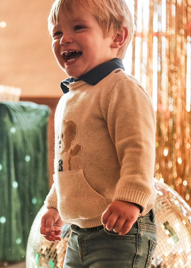 Jersey oso bolsillo bebé