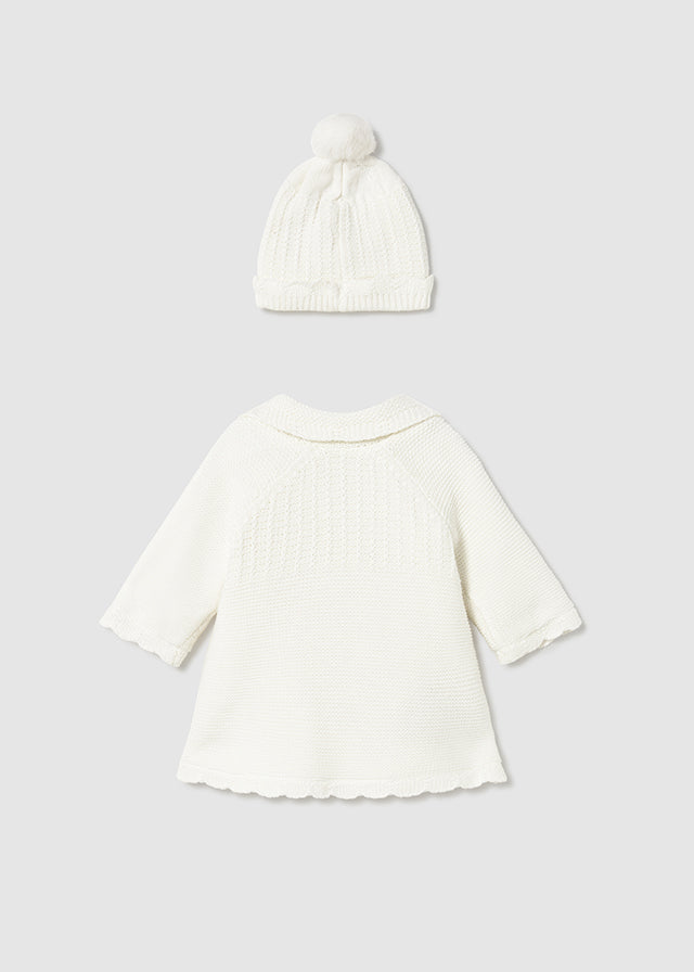 Abrigo y gorro tricot