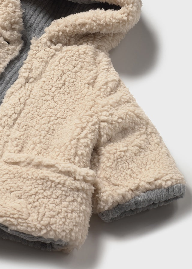 Abrigo reversible borrego recién nacido