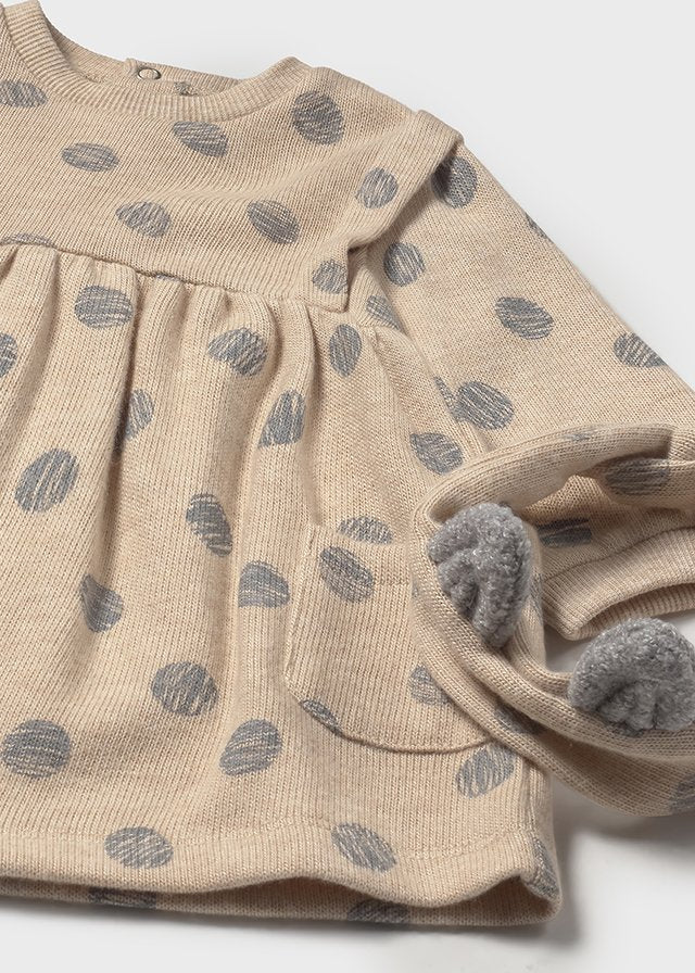 Vestido con diadema recién nacida