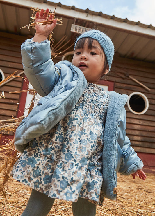 Vestido terciopelo estampado