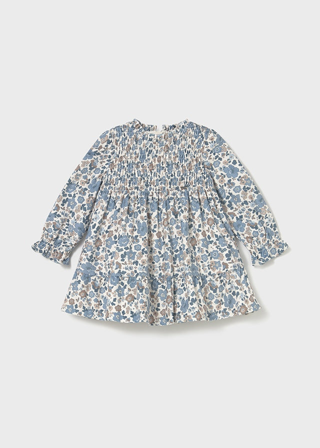 Vestido terciopelo estampado