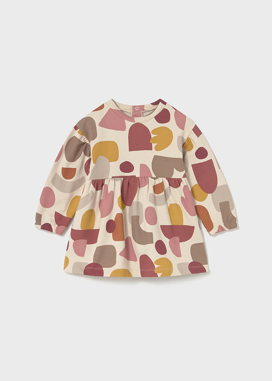 Vestido felpa estampado