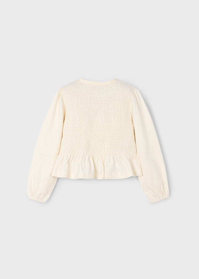 Camiseta nido de abeja niña