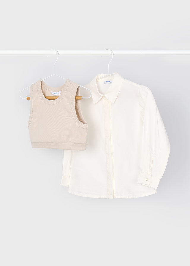 Conjunto blusa y top