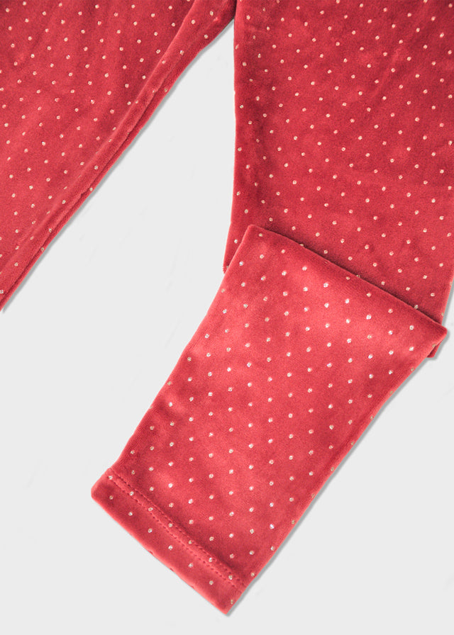 Leggings terciopelo niña