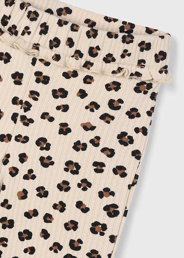 Leggings flare canalé niña