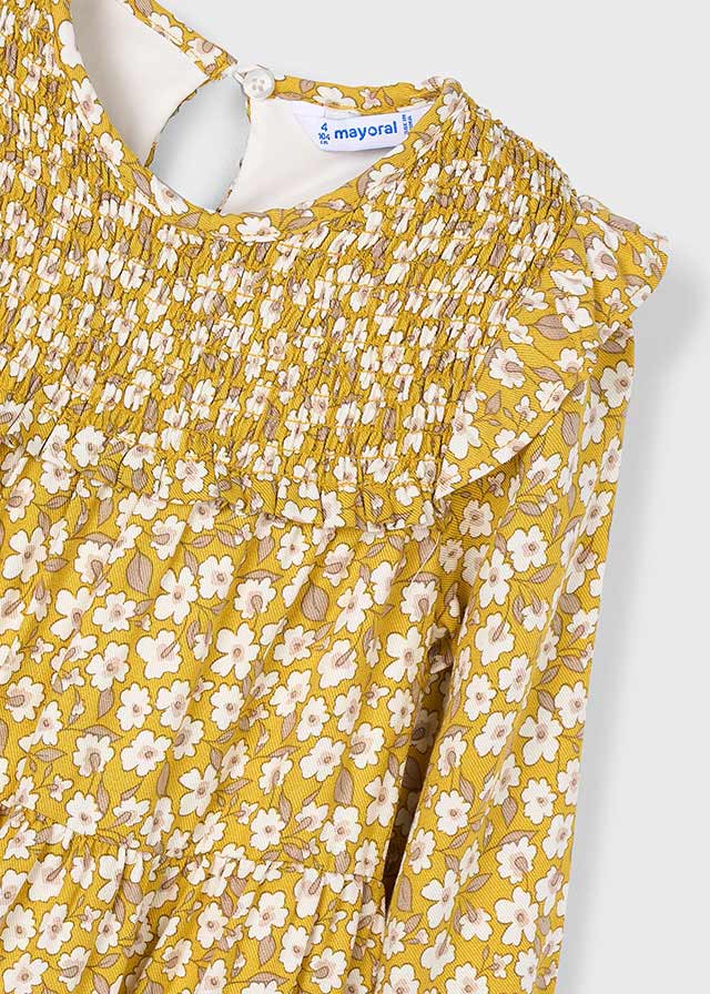 Vestido combinado tricot