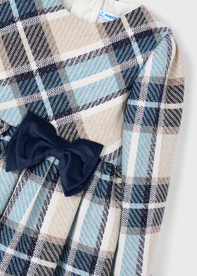 Vestido cuadros terciopelo niña