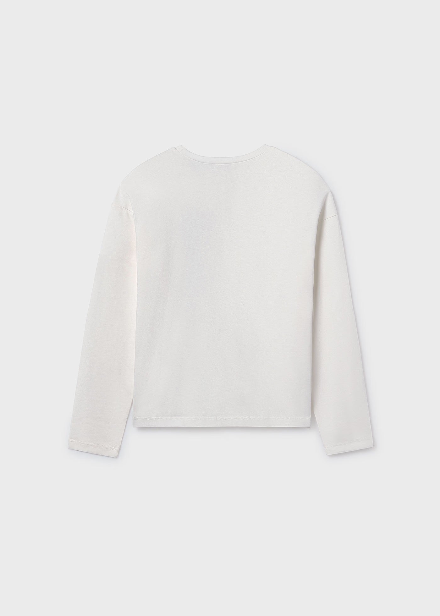 Camiseta manga larga flor chica