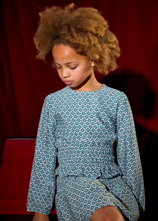 Blusa estampada chica