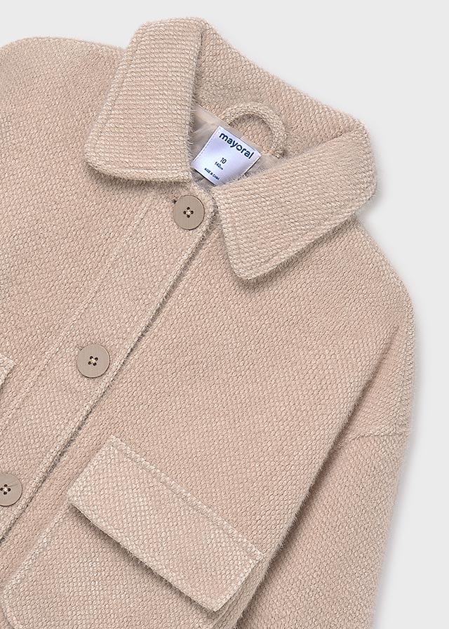 Abrigo punto pelo chica