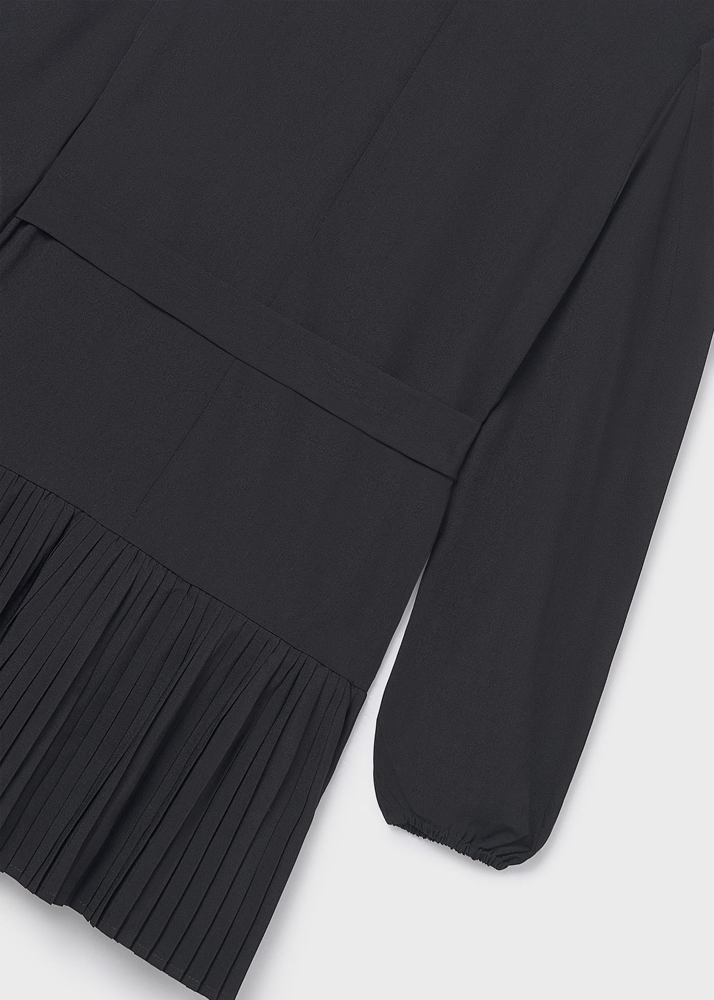 Vestido plisado crepe chica