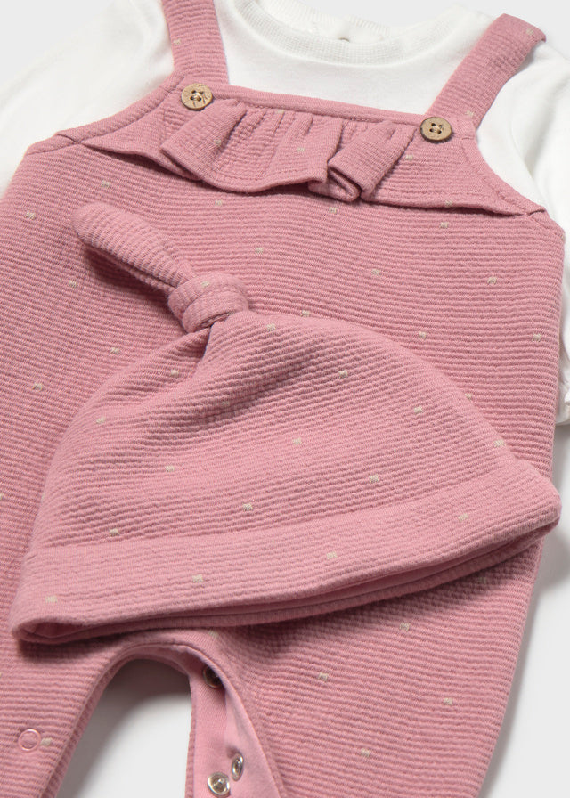 Pelele peto con gorro recién nacida