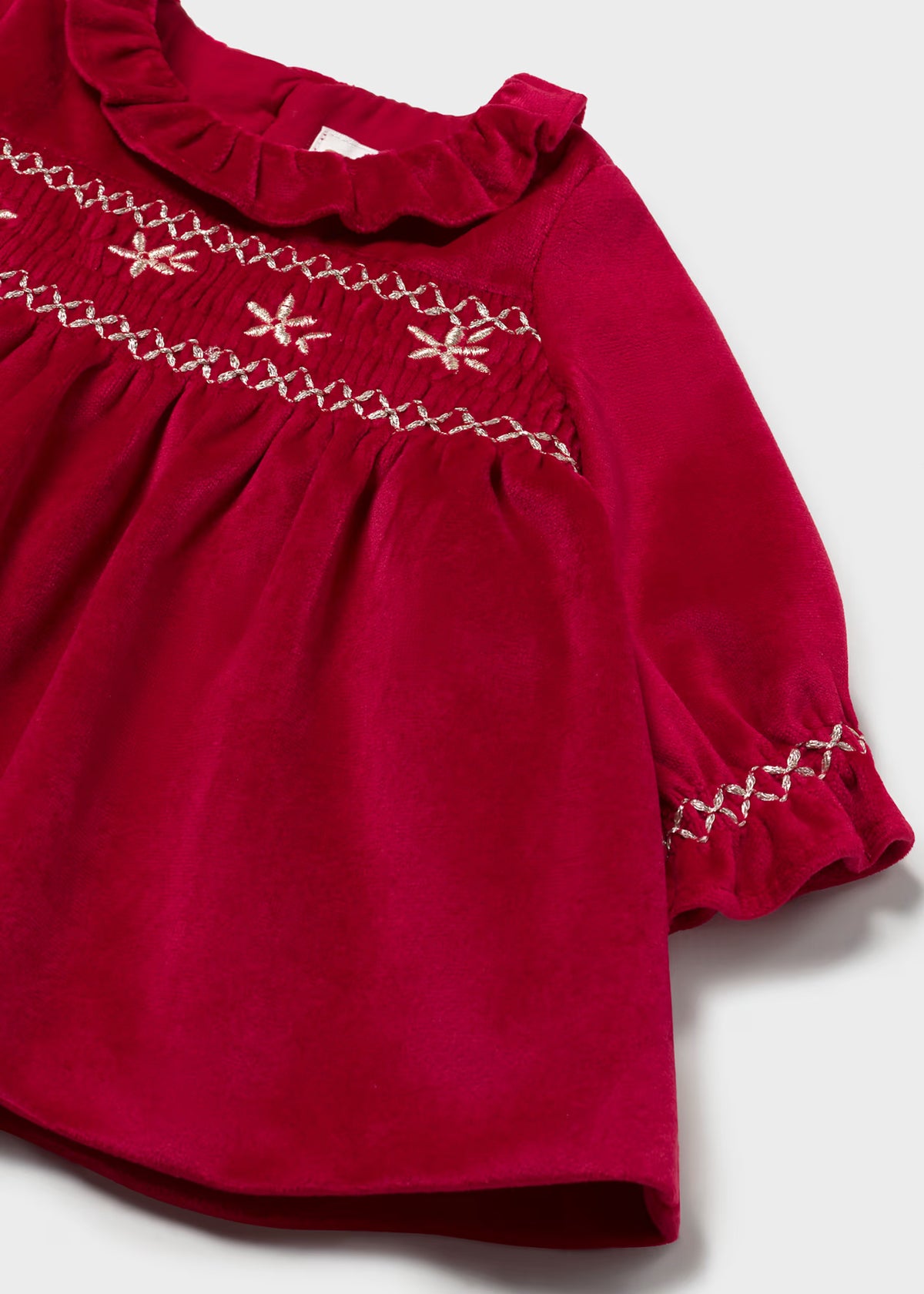 Vestido terciopelo recién nacida Rojo – Mayoral, foto 3