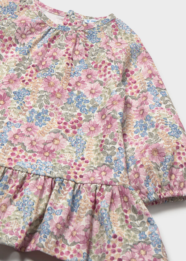 Vestido bambula estampado bebé Malva – Mayoral, foto 4