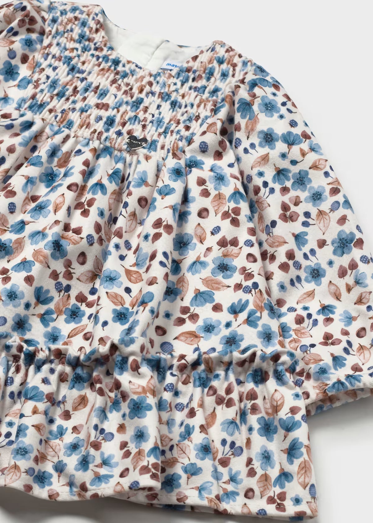 Vestido terciopelo estampado bebé Colibrí – Mayoral, foto 3