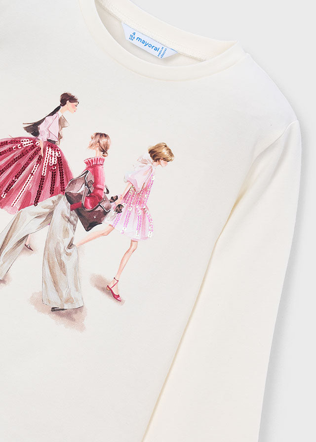 Camiseta niña Crudo pétalo – Mayoral, foto 5