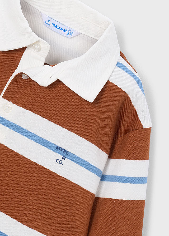 Polo rayas niño