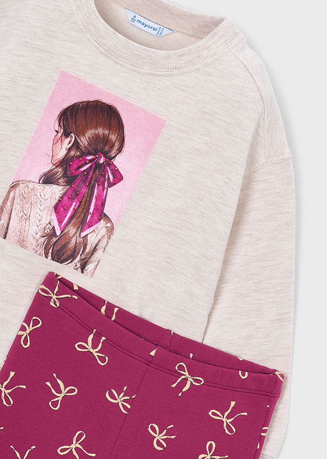 Conjunto legging y sudadera niña Framboise – Mayoral, foto 5