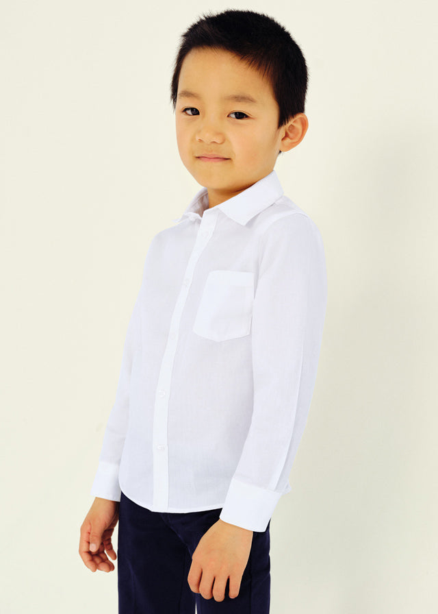 Camisa m/l básica niño