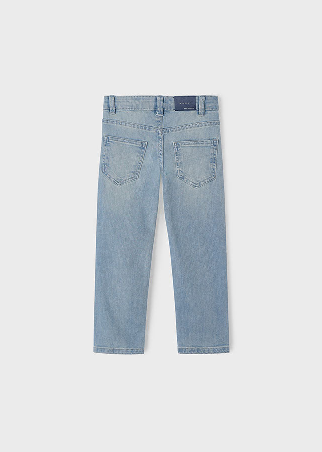 Pantalón tejano regular fit básico niño