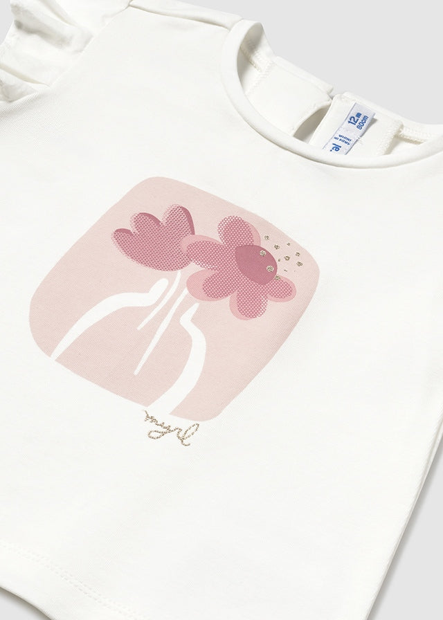 Camiseta m/c vestir bebé niña