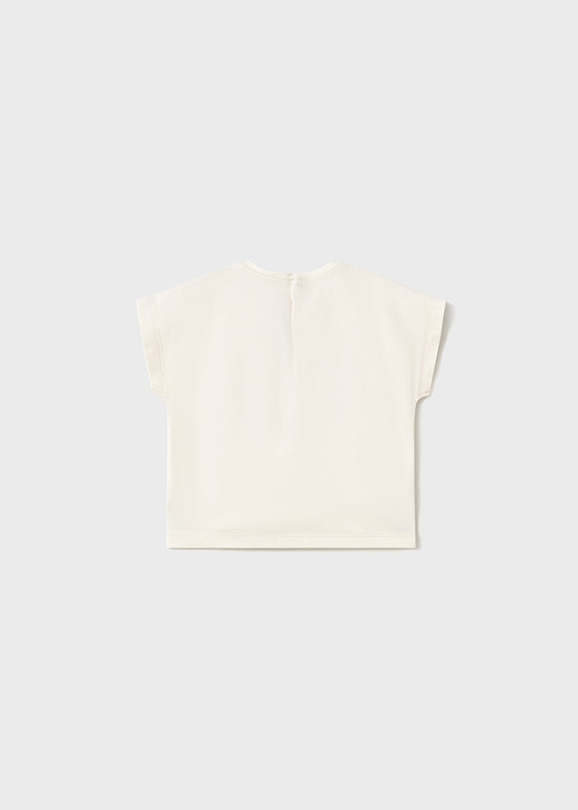 Camiseta apliques croché bebé