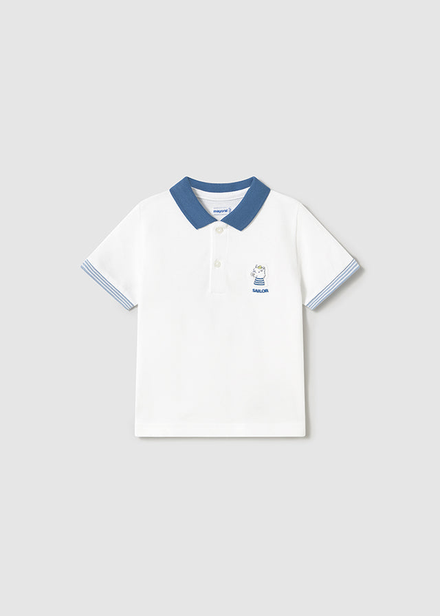 Polo m/c apliques bebé niño