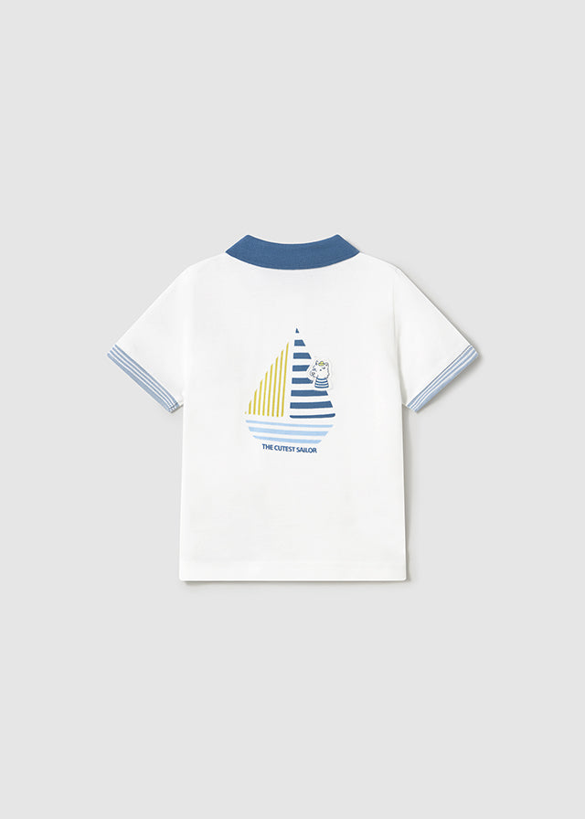 Polo m/c apliques bebé niño