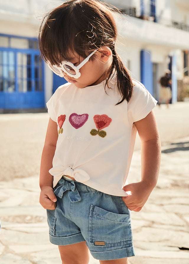 Pantalón corto bebé niña