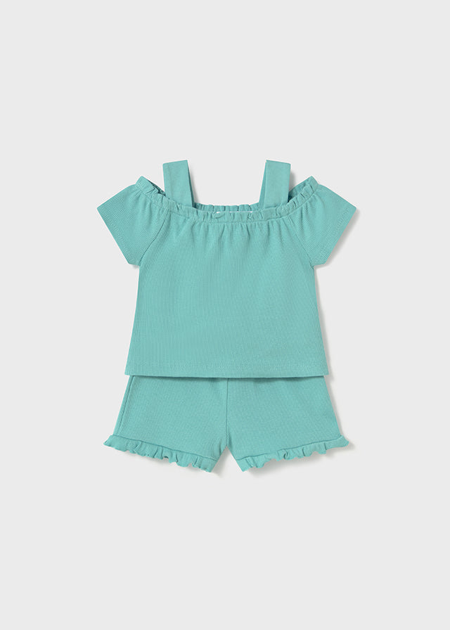 Conjunto short bebé niña