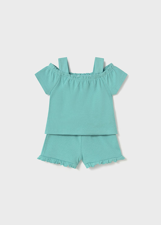 Conjunto short bebé niña