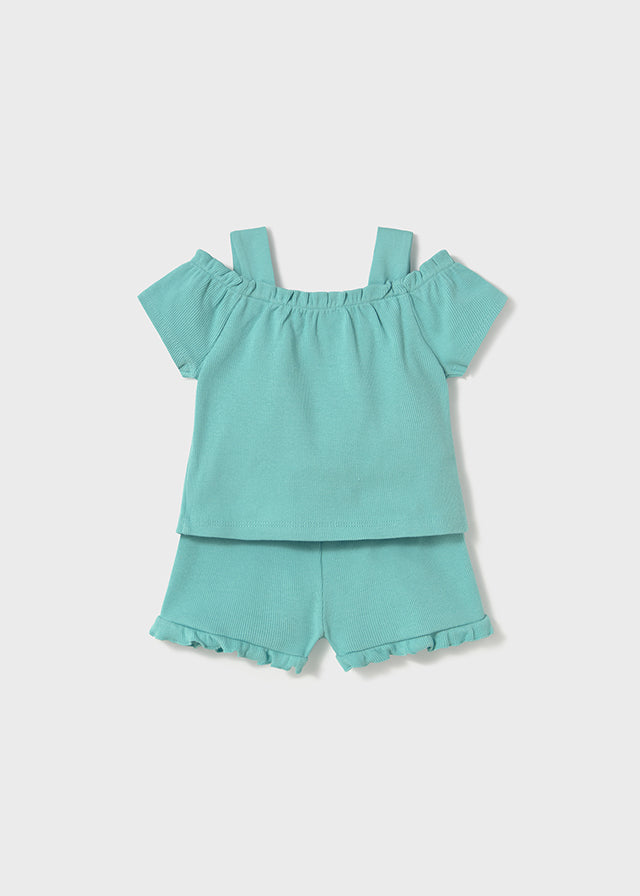 Conjunto short bebé niña