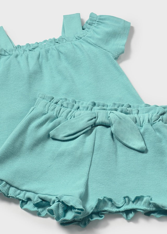 Conjunto short bebé niña