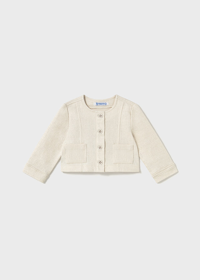 Chaqueta punto estructura bebé niña