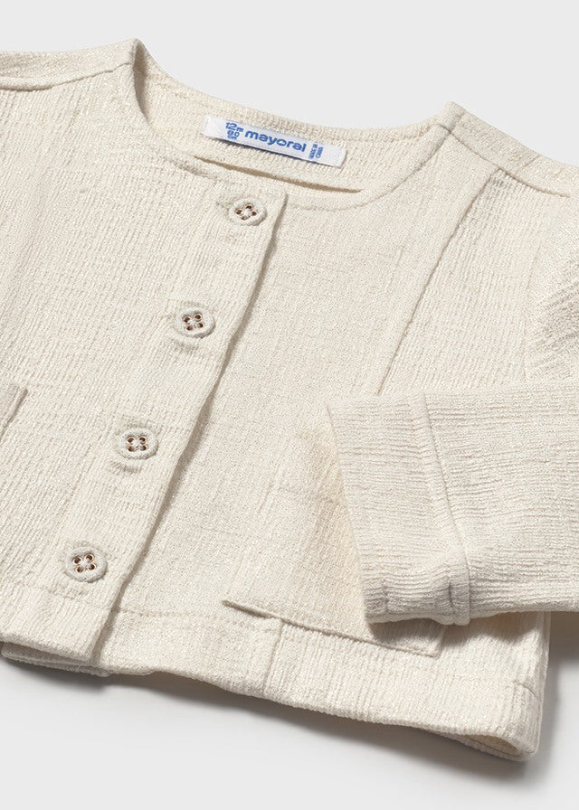Chaqueta punto estructura bebé niña