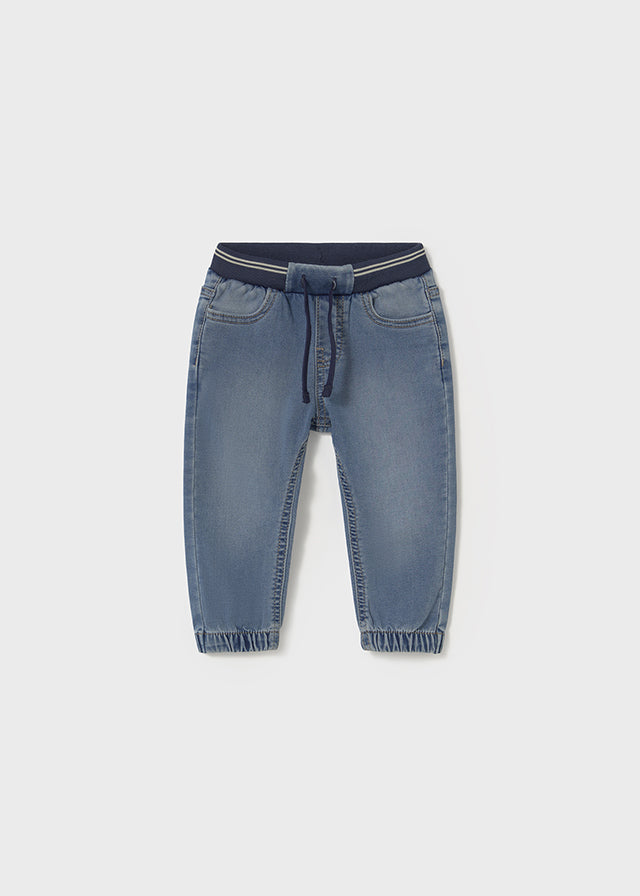 Pantalón soft denim jogger bebé niño