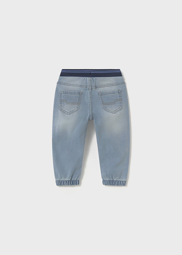 Pantalón soft denim jogger bebé niño