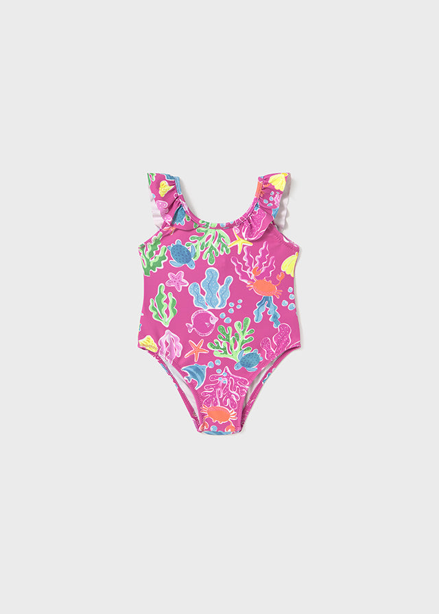 Bañador estampado bebé niña