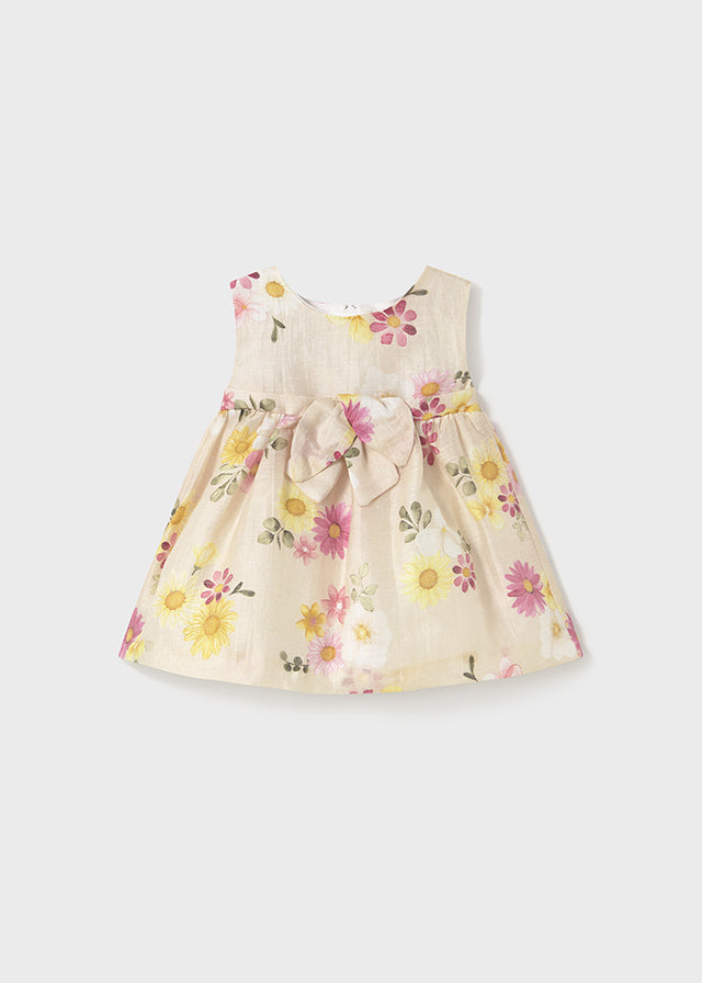 Vestido estampado ceremonia recién nacida
