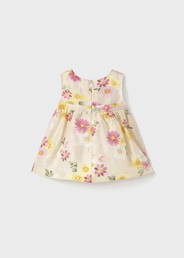 Vestido estampado ceremonia recién nacida