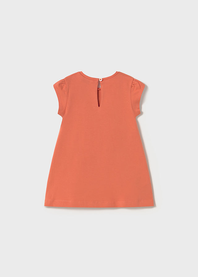 Vestido punto gráfica bebé niña