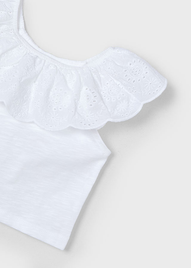 Camiseta m/c combinada niña