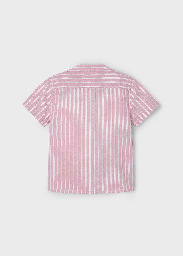 Camisa m/c cuello mao lino niño