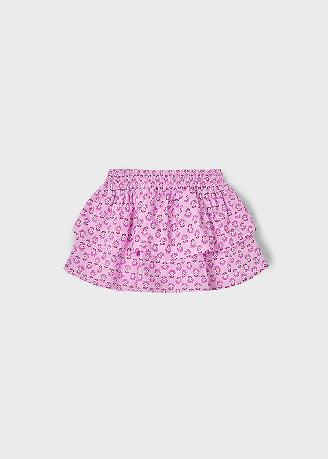 Falda nido de abeja niña