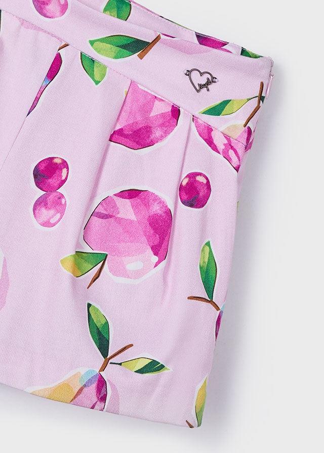 Falda pantalón estampado niña