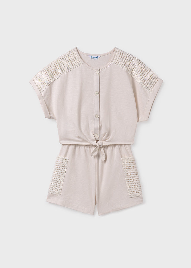 Conjunto short bolsillos chica