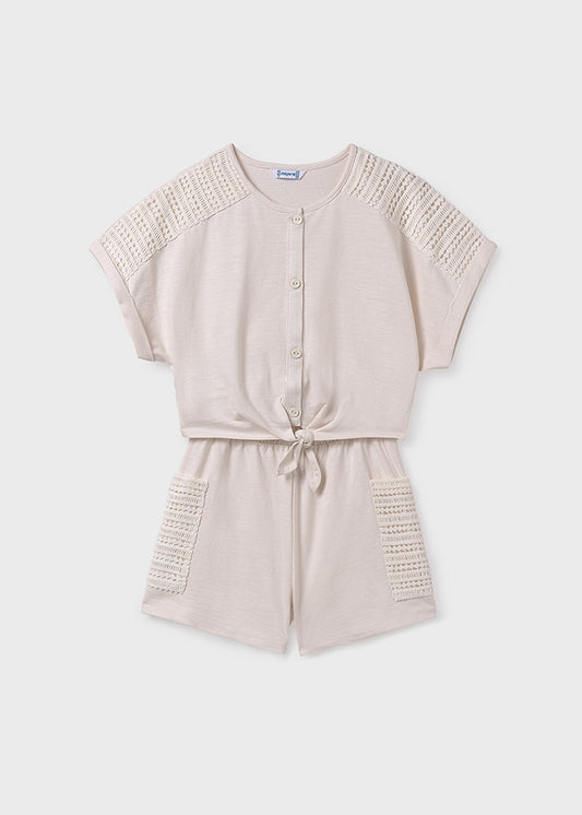 Conjunto short bolsillos chica